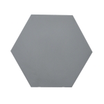 Gạch lục giác trơn màu trắng